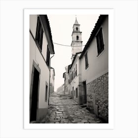 Rovinj, Croatia, Black And White Old Photo 3 Art Print
