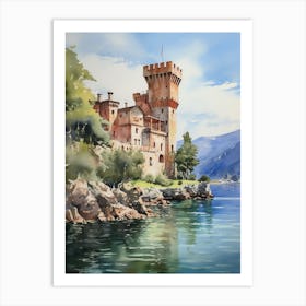 Isola Bella Italy Watercolour 1 Art Print
