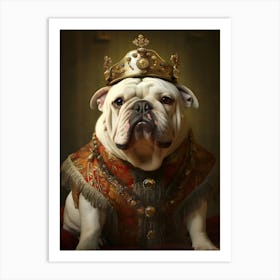 Bulldog Baroque Art Print