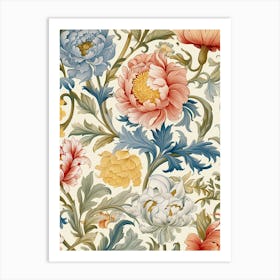 Floral Wallpaper 99 Art Print