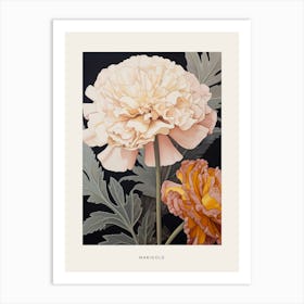 Flower Illustration Marigold 4 Poster Art Print