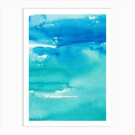 Abstract Watercolor Blue Art Print