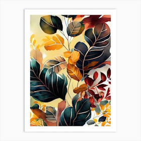 Autumn Leaves nature Art Print