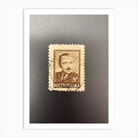 Postage Stamp Of Poland 4 Art Print