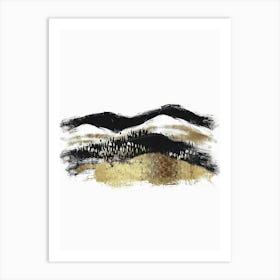 Gold And Black Canvas Print 23 Art Print