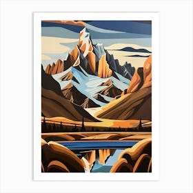 'Canadian Mountains' Art Print