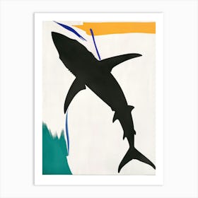 Shark 4 Cut Out Collage Art Print