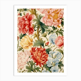 Peonies Wallpaper 5 Art Print