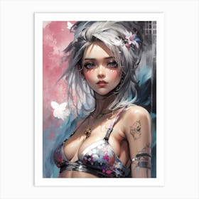 Anime Girl 7 Art Print