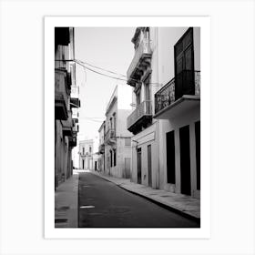 Brindisi, Italy, Black And White Photography 4 Art Print