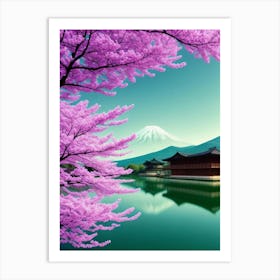 Pink Cherry Blossoms In Spring Art Print