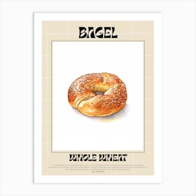 Whole Wheat Bagel 6 Art Print