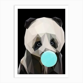 Low Poly Panda Art Print