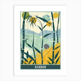 Bamboo Tree Flat Illustration 1 Poster Art Print