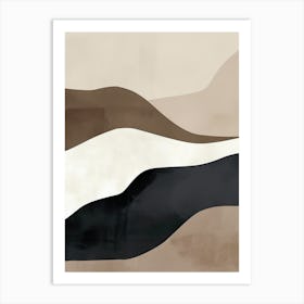 Silence In Waves Minimalist Style Art Print