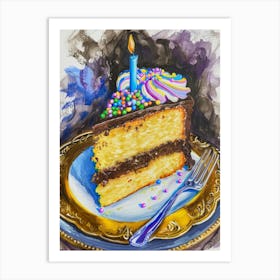 Birthday Cake 12 Art Print