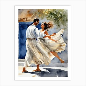 Greece Dance Art Print