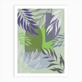 Abstract Leaves 6 Art Print