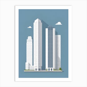 City Skyline Art Art Print