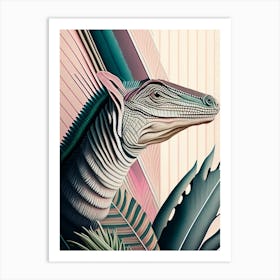 Eotyrannus Pastel Dinosaur Art Print