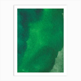 Green Watercolor Background Poster