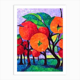 Crabapple Tree Cubist Art Print