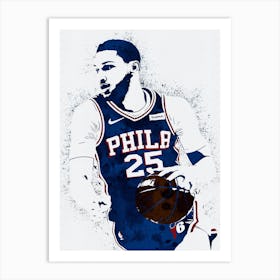 Ben Simmons Philadelphia Sixers Art Print