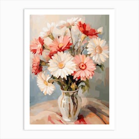 Gerbera Daisy Flower Still Life Painting 2 Dreamy Art Print