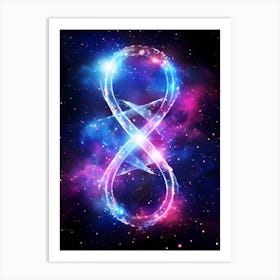 Infinity Symbol In Space Art Print