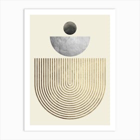 Geometry with lines 9 Art Print