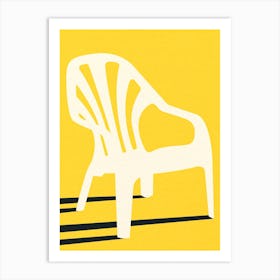 Monobloc Plastic Chair No Vi Art Print