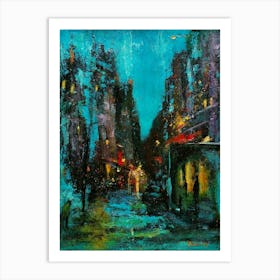 Night In Paris 1 Art Print