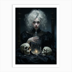 Haunted Art By Artist Ria Grlach In The Style Art Print