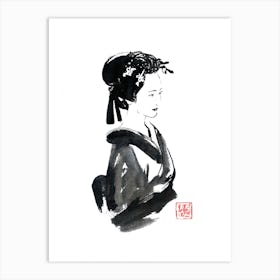 Beautiful Geisha Art Print