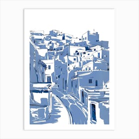 Greece Town 1 Art Print