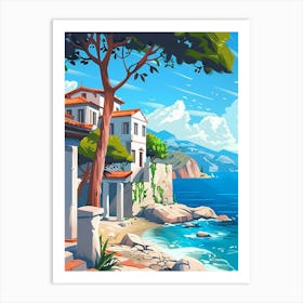 House On The Beach Art Print