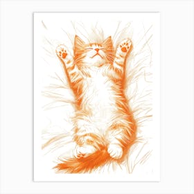 Orange Cat 1 Art Print