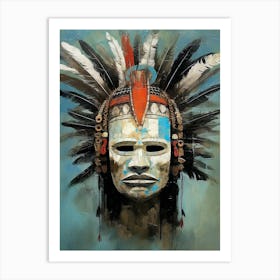 Shoshone Shadows in Masks - Native Americans Series Art Print