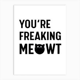 Cat Meowt Art Print