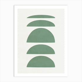 Green Abstract Art Art Print