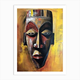African Tribe Mask 1 Art Print