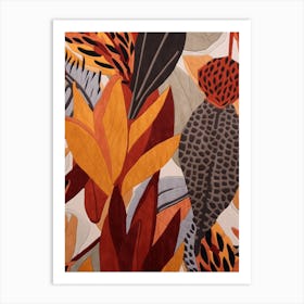 Fall Botanicals Heliconia Art Print