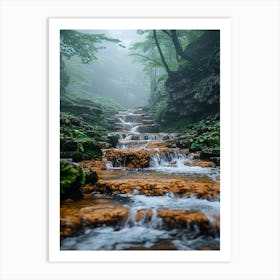 Waterfall In The Forest 1 Art Print