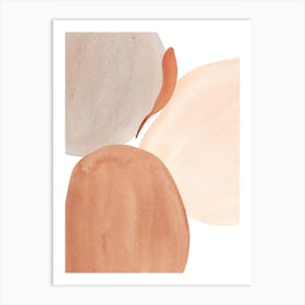 Blush Watercolor Abstract Art Print