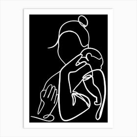 Woman Holds Her Baby Happy Mother's Day Art Print