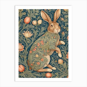 william morris rabbit art print 12 Art Print