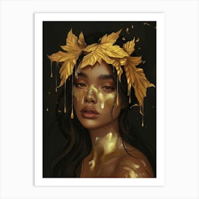 Golden Girl 4 Art Print