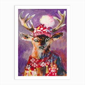 Deer S Delight Art Print