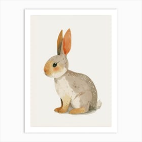 Thrianta Rabbit Kids Illustration 4 Art Print