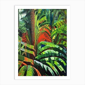 Australian Tree Fern Cézanne Style Art Print